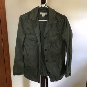 comfy green H&M cover up jacket